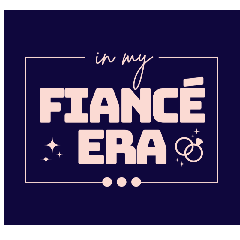 In My Fiancé Era [Navy Gildan Softstyle Tee, Crewneck Sweatshirt, or Hoodie]  Main Image